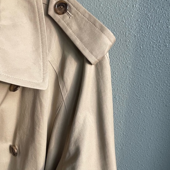 Brooks Brothers tan trench coat sz 14 - Picture 3 of 7